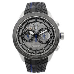 Used Graham Silverstone RS Skeleton Steel Grey Automatic Men's Watch 2STAC3.B01A.K91F
