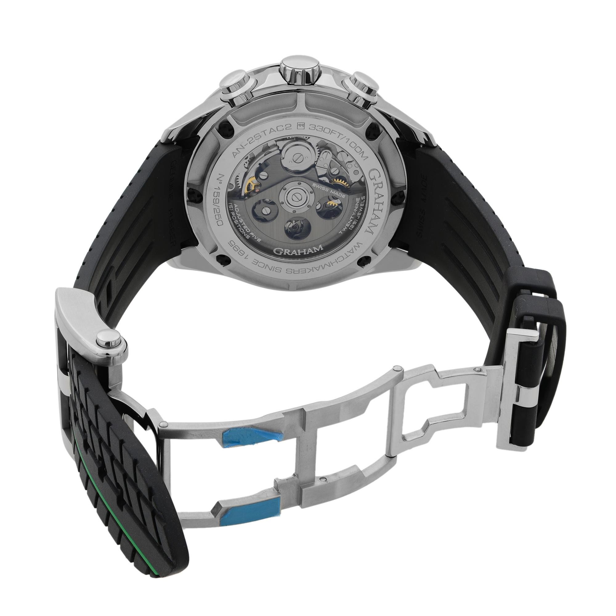 Graham Silverstone RS Skeleton Steel Grey Dial Men's Watch 2STAC2.B01A.K90F 2