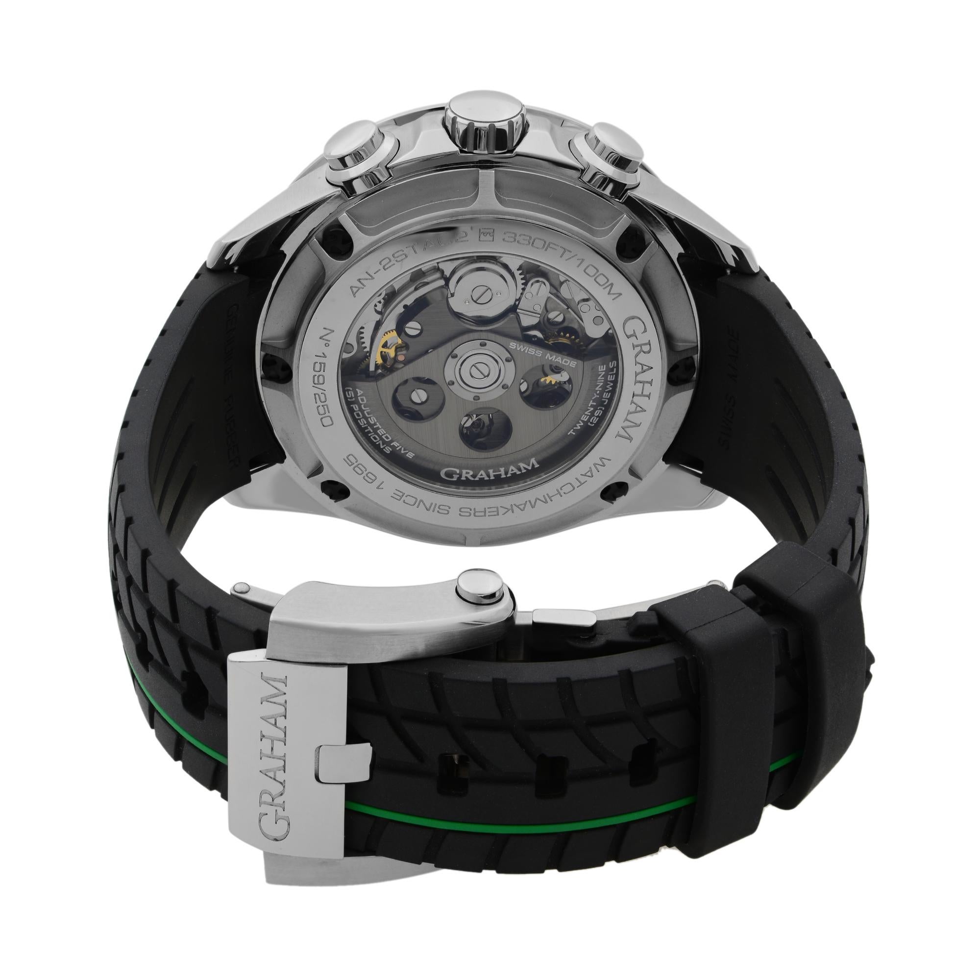 Graham Silverstone RS Skeleton Steel Grey Dial Men's Watch 2STAC2.B01A.K90F 3