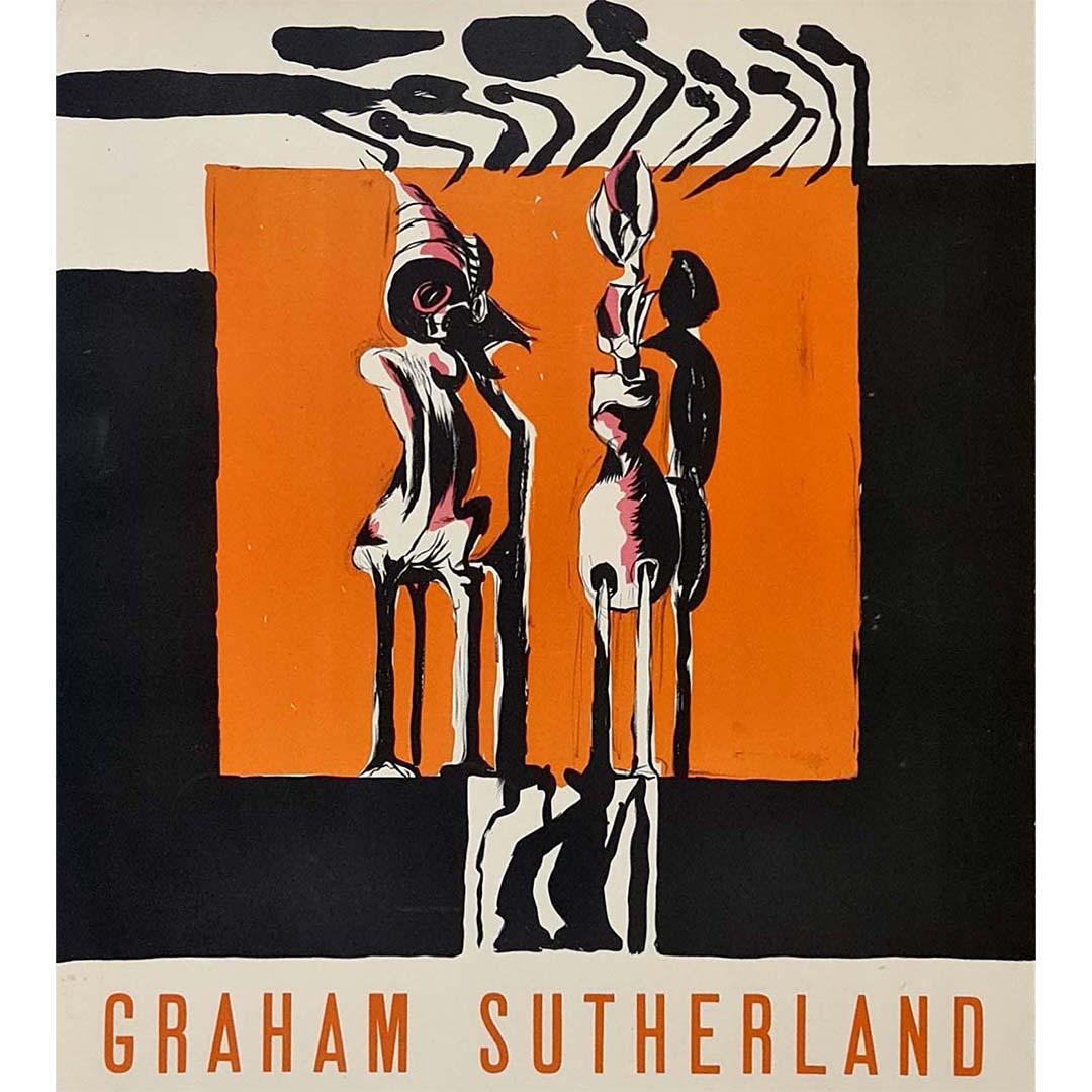 1952 exhibition poster of Graham Sutherland at the Musée National d'Art Moderne For Sale 1