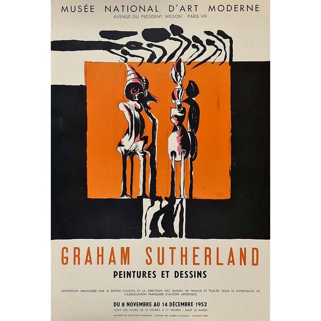 Graham Vivian Sutherlands 🏴󠁧󠁢󠁥󠁮󠁧󠁿 (1903-1980) était un peintre britannique.

Depuis les années 1950, Sutherland est considéré comme l'un des principaux maîtres de la peinture anglaise moderne.
Cette magnifique affiche a été conçue pour