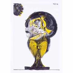 1971 Graham Sutherland litografia, datata, firmata, inscritta, prova d'artista