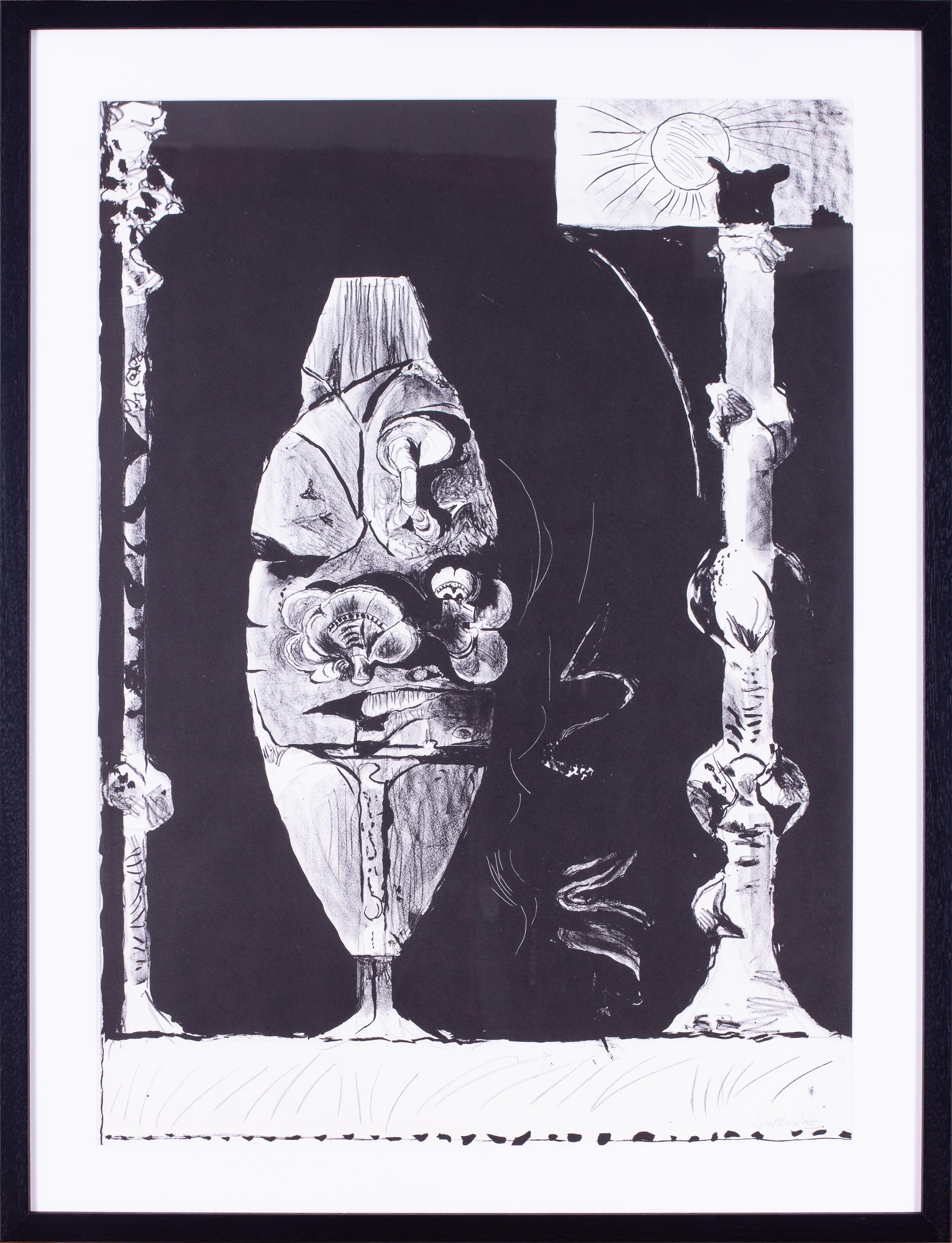 1979 Graham Sutherland lithograph, signed 'Standing forms', edition of 40