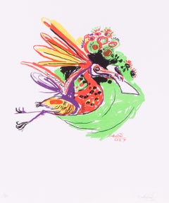 3 of 50 signed lithograph by Modern British artist Graham Sutherland of a stork