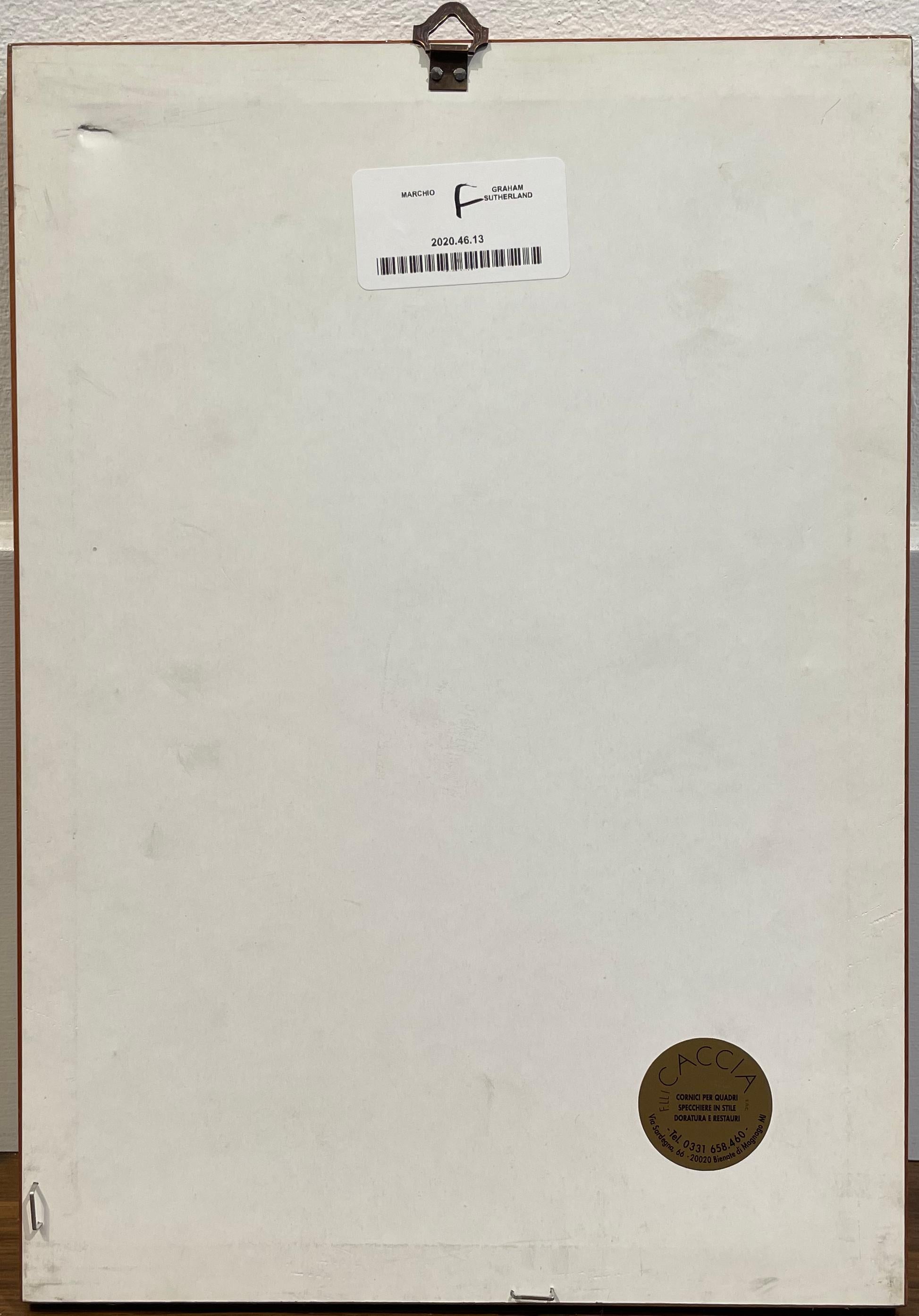 Apollinaire, Le Bestiaire - Beige Abstract Print by Graham Sutherland