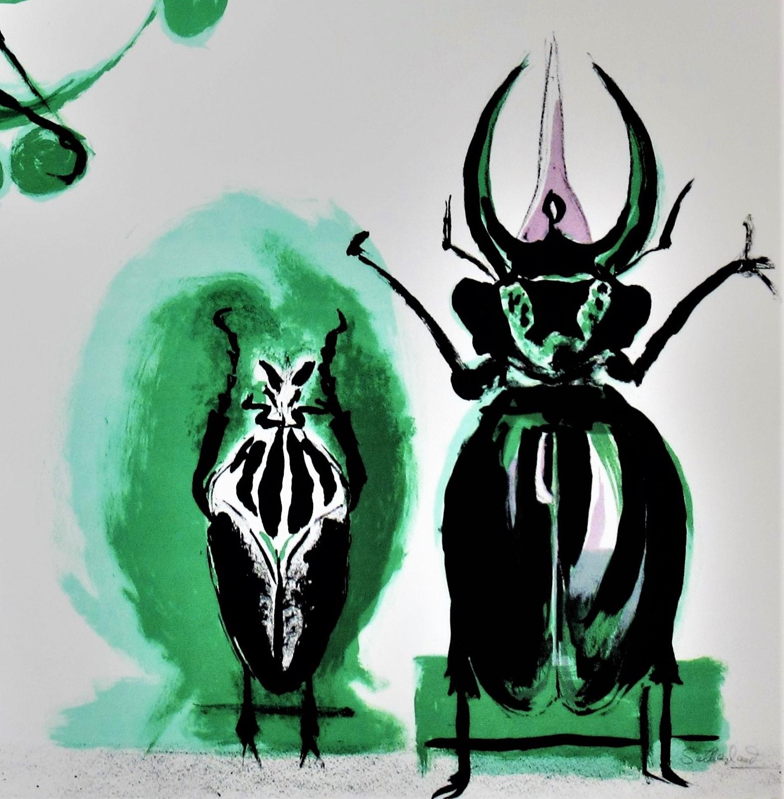Coléoptères #1 - Beige Animal Print par Graham Sutherland