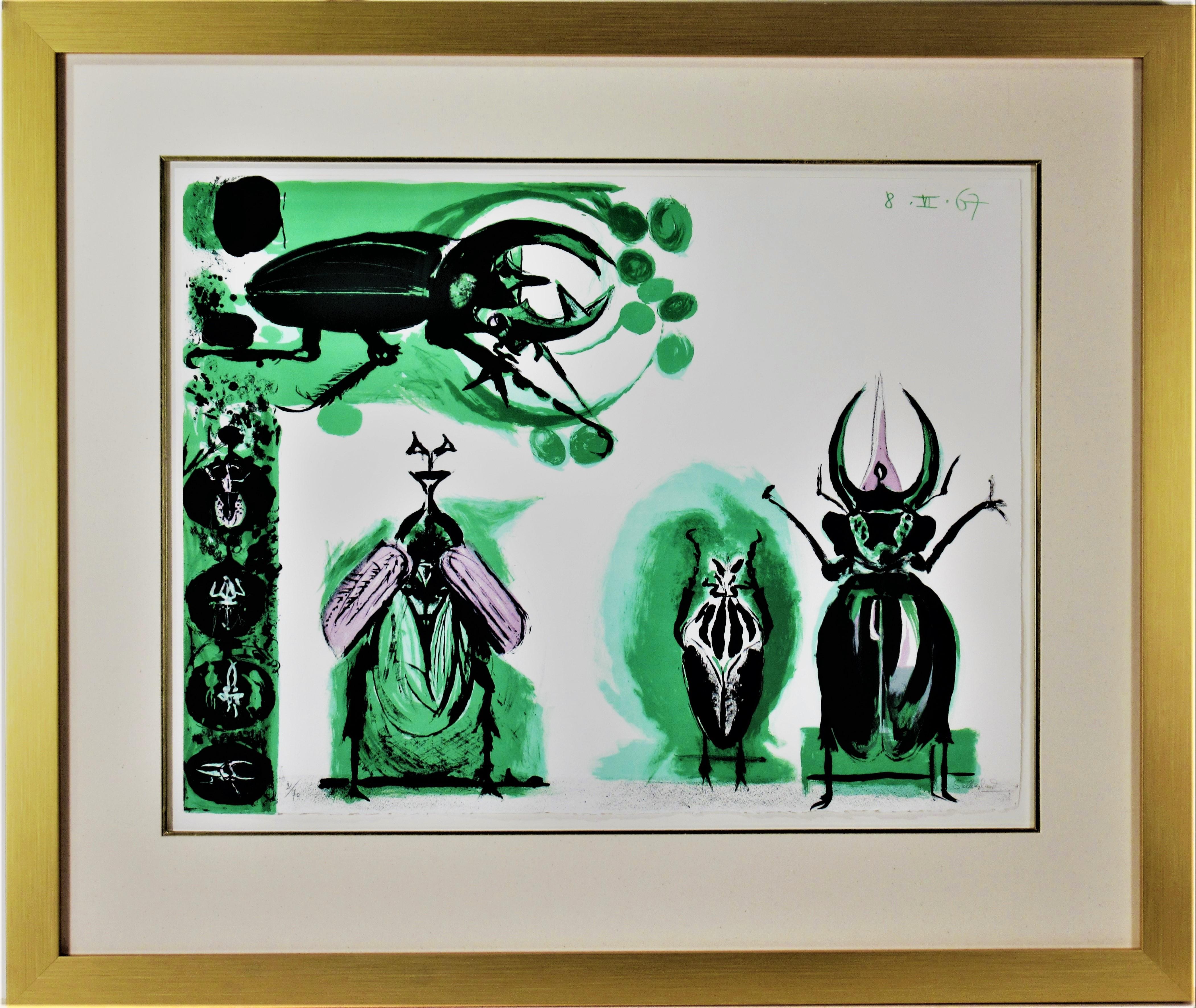 Graham Sutherland Animal Print - Beetles #1