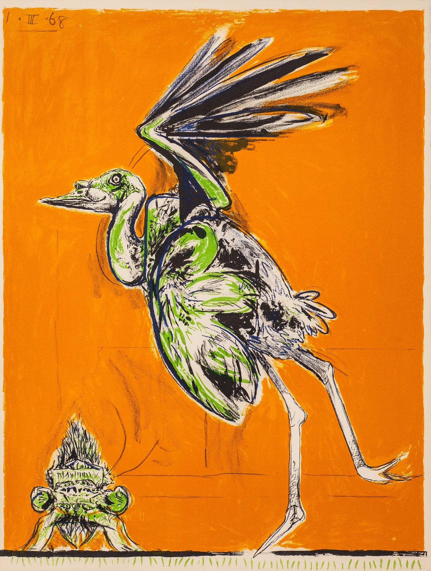 Artist: Graham Sutherland 

Medium: Original Lithograph, From the portfolio A Bestiary and Some Correspondences, 1968

Dimensions: 26 x 20 in, 66 x 50.8 cm