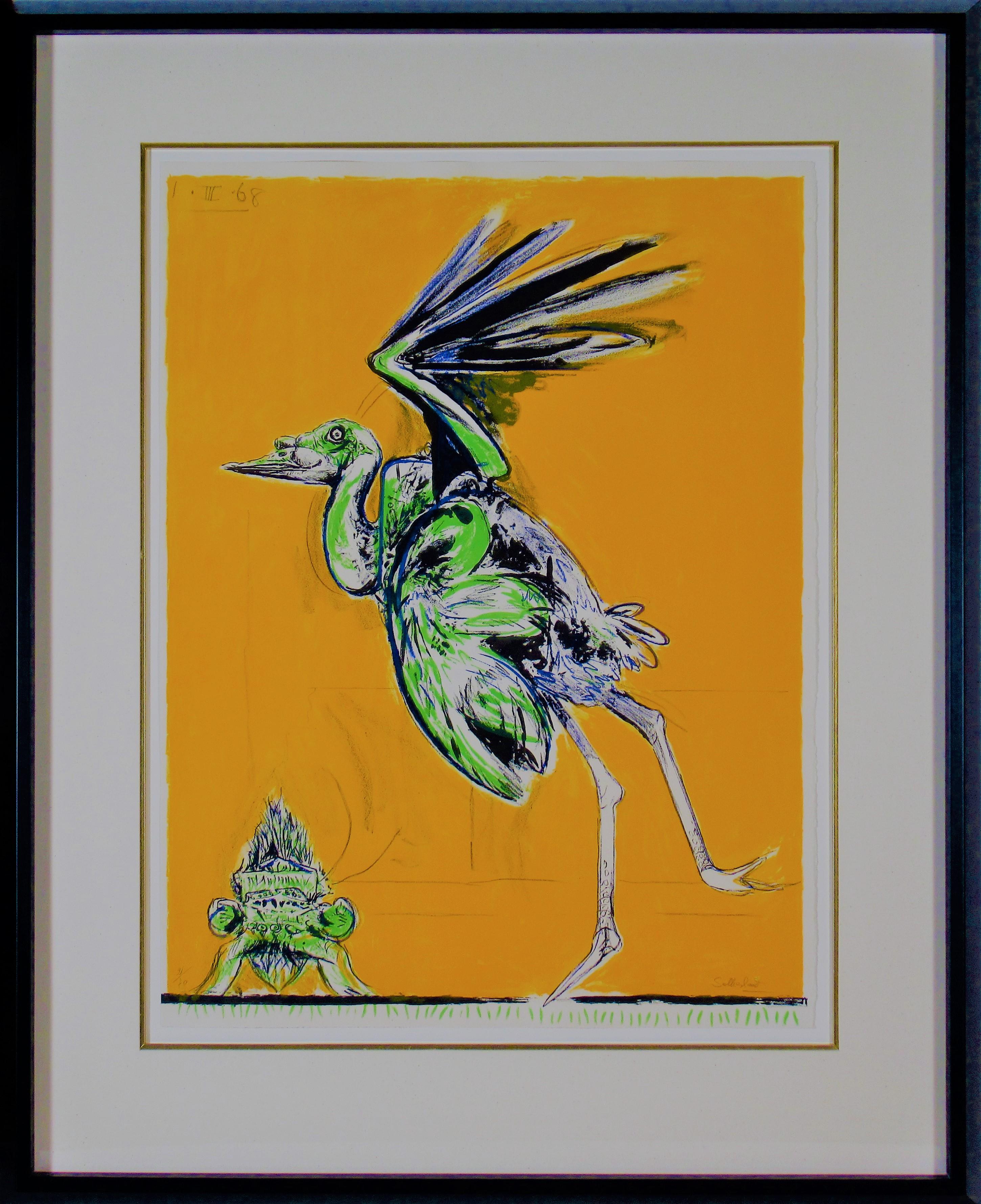 Animal Print Graham Sutherland - Oiseau sur le point de prendre son envol