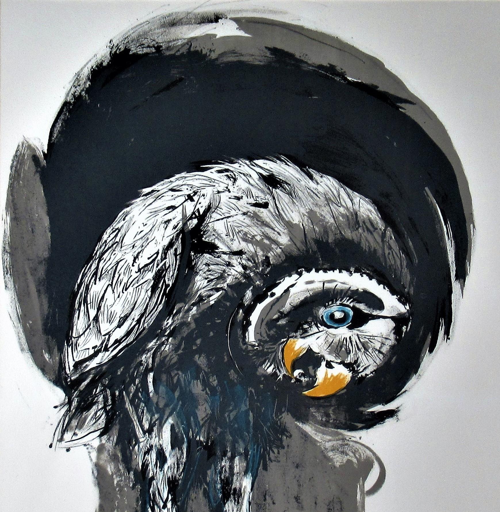 Oiseau et souris - Surréalisme Print par Graham Sutherland