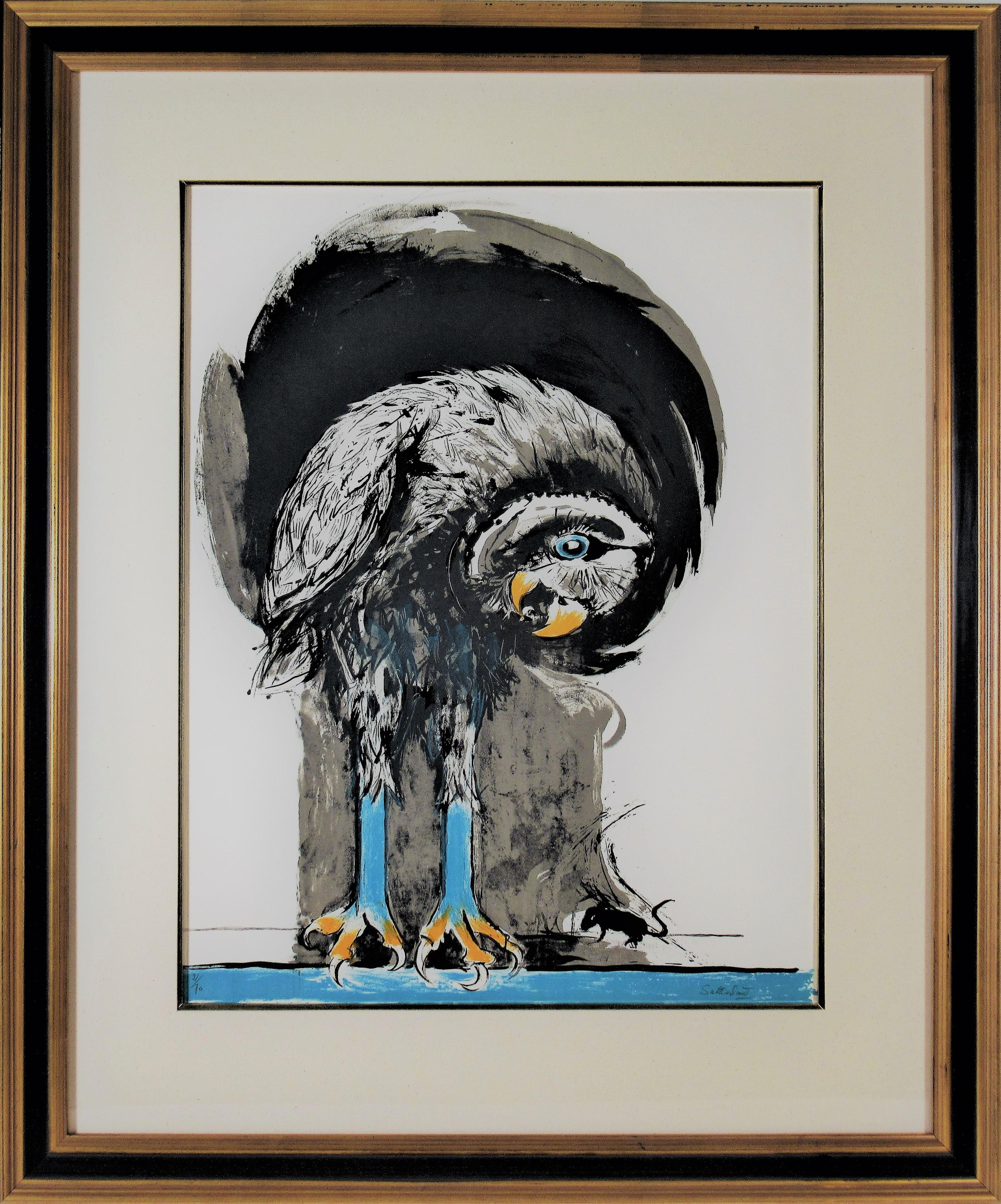 Animal Print Graham Sutherland - Oiseau et souris