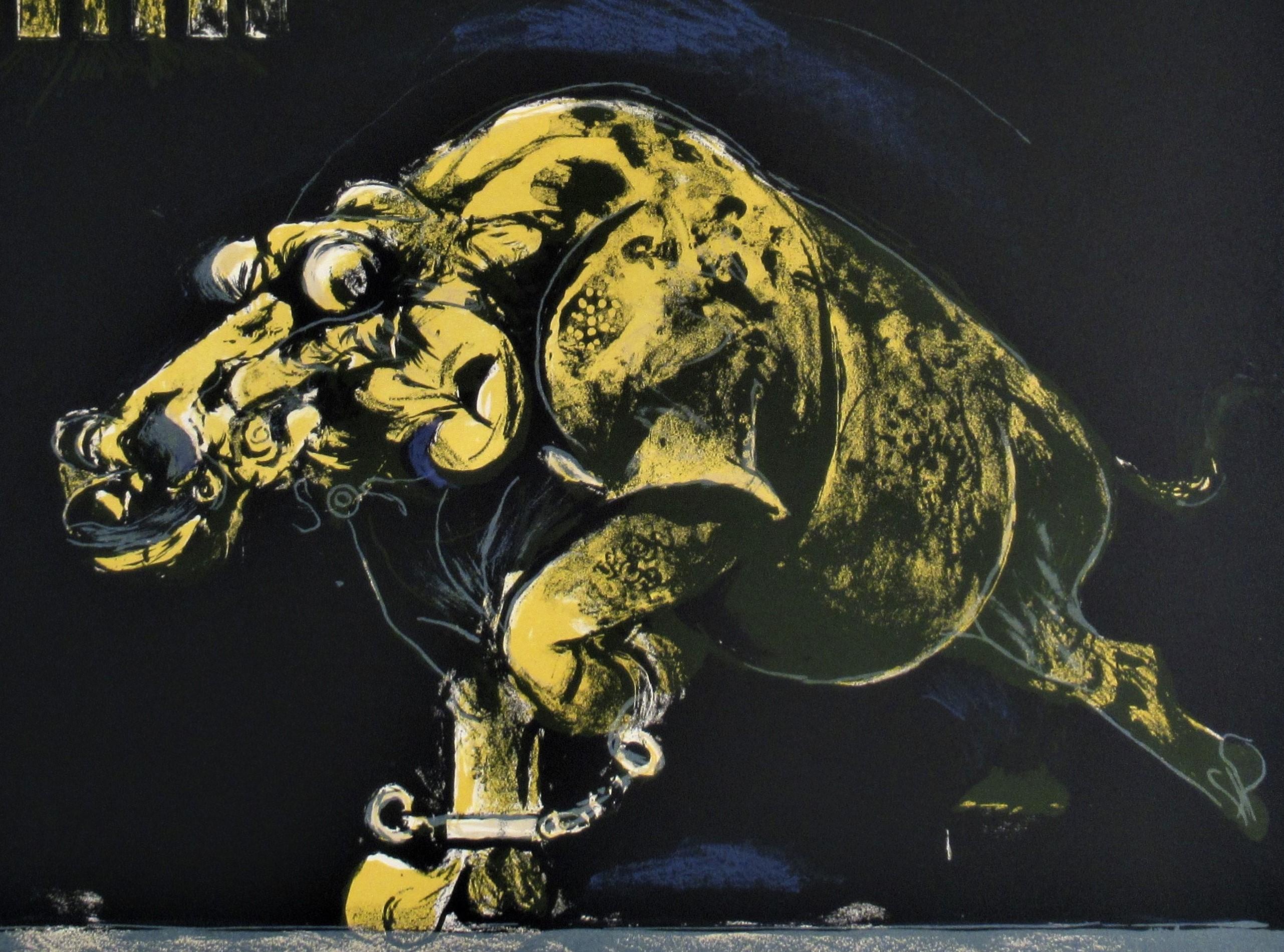 « Dark Beast » de la suite « Bestiary and some Correspondences »  - Surréalisme Print par Graham Sutherland