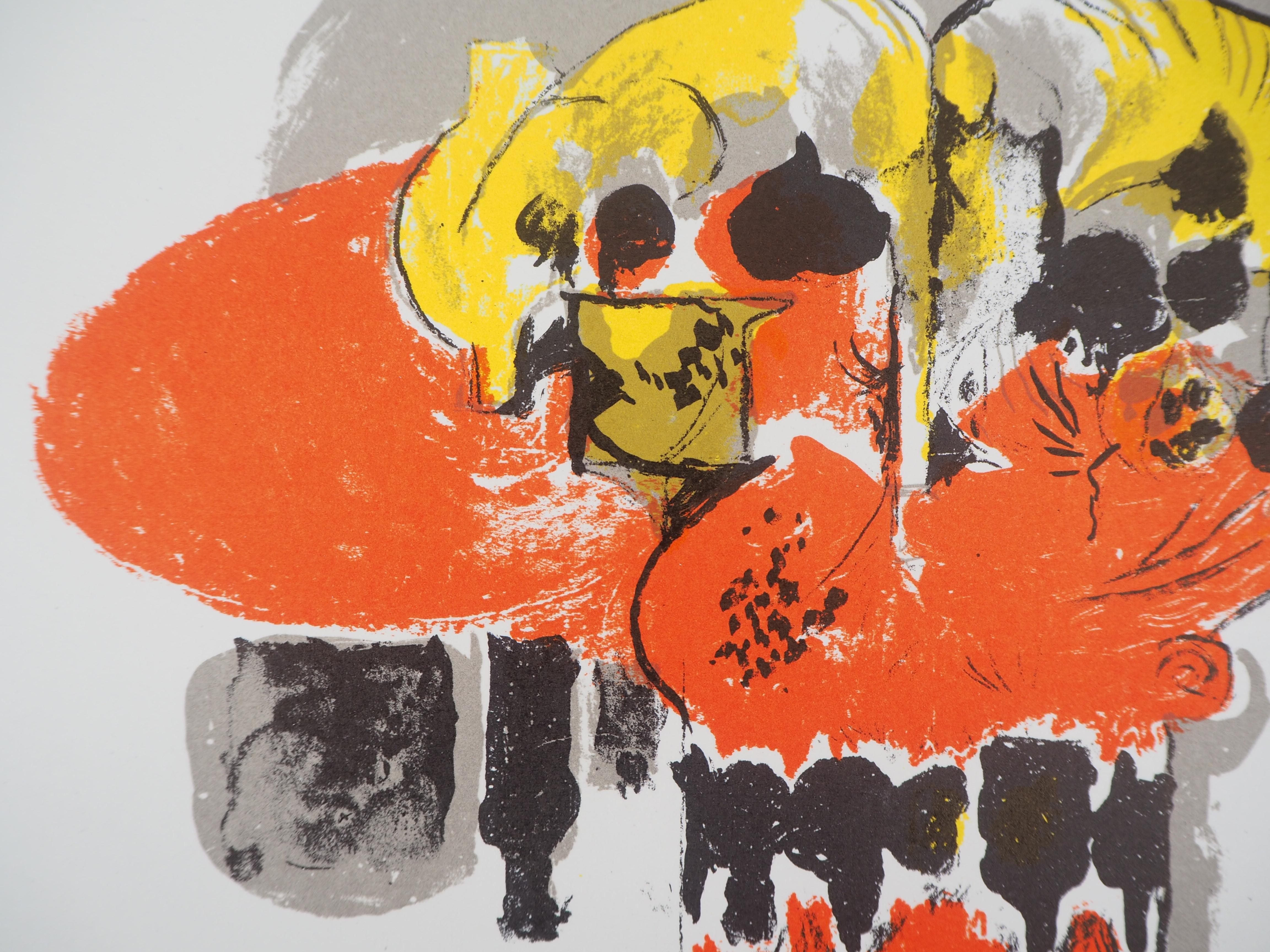 Graham Sutherland
Composition avec du jaune et du rouge, 1972

Lithographie originale
Imprimé dans l'atelier de Mourlot
Sur vélin 31 x 24 cm (c. 12,2 x 9,5 in)

Édité par San Lazzaro en  1972

Très bon état, belles couleurs