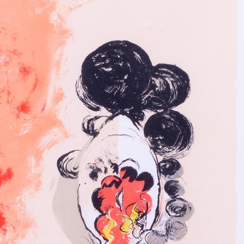 Graham Sutherland signed original lithograph 'Fossil with rock & flames' 1975 For Sale 5