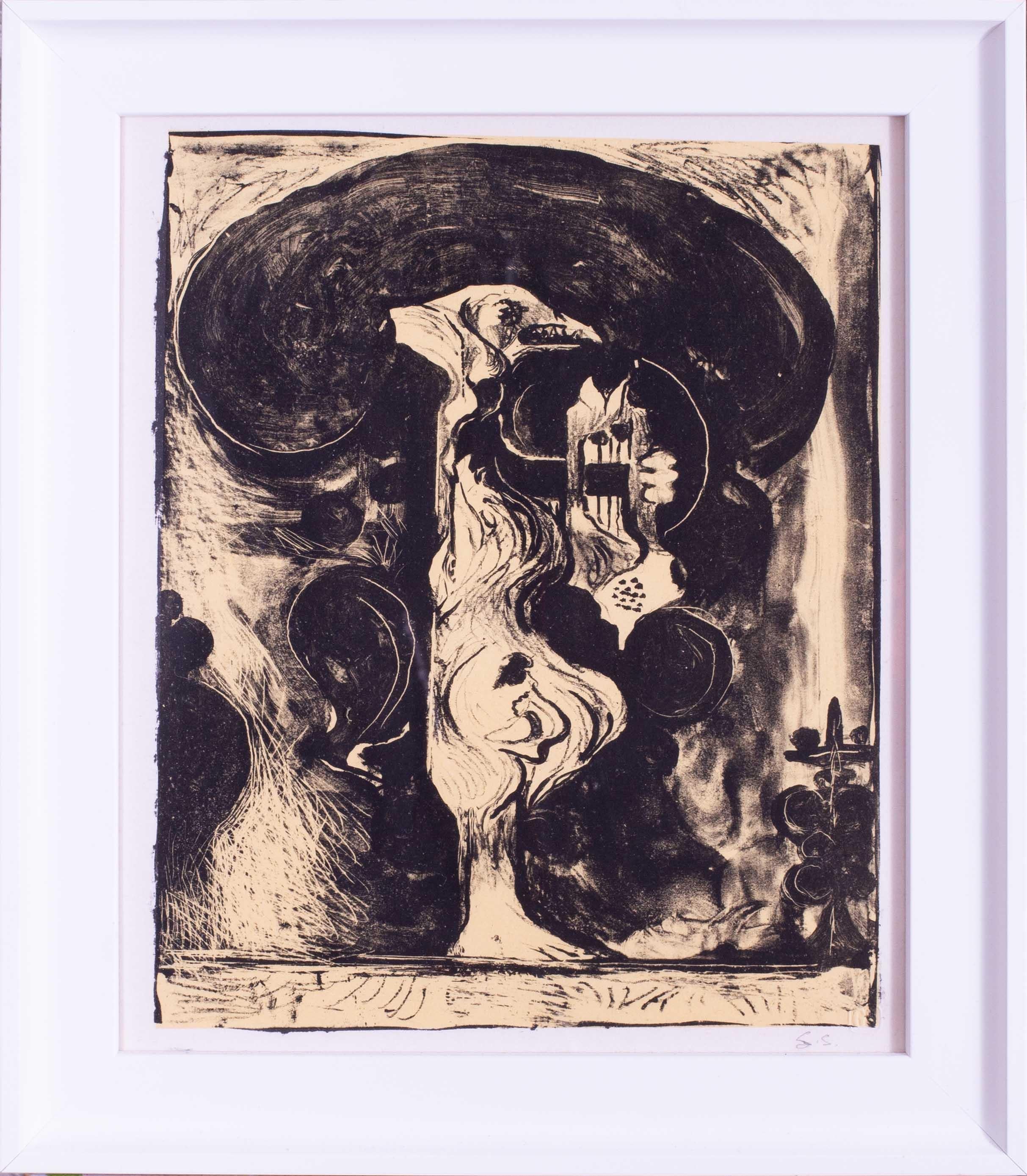 Lithographie originale signée Graham Sutherland « The Music », 1976, britannique du milieu du siècle dernier