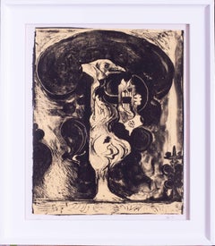 Vintage Graham Sutherland signed original lithograph 'The Music', 1976, British mid cent