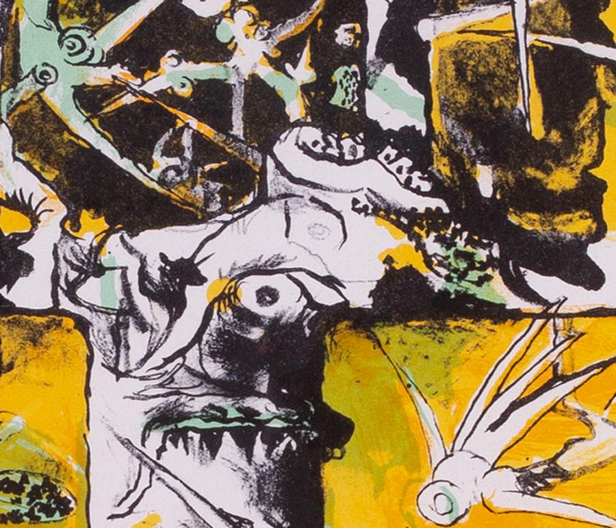 Graham Sutherland signed original lithograph 'Thorn Structure', British mid cent For Sale 2