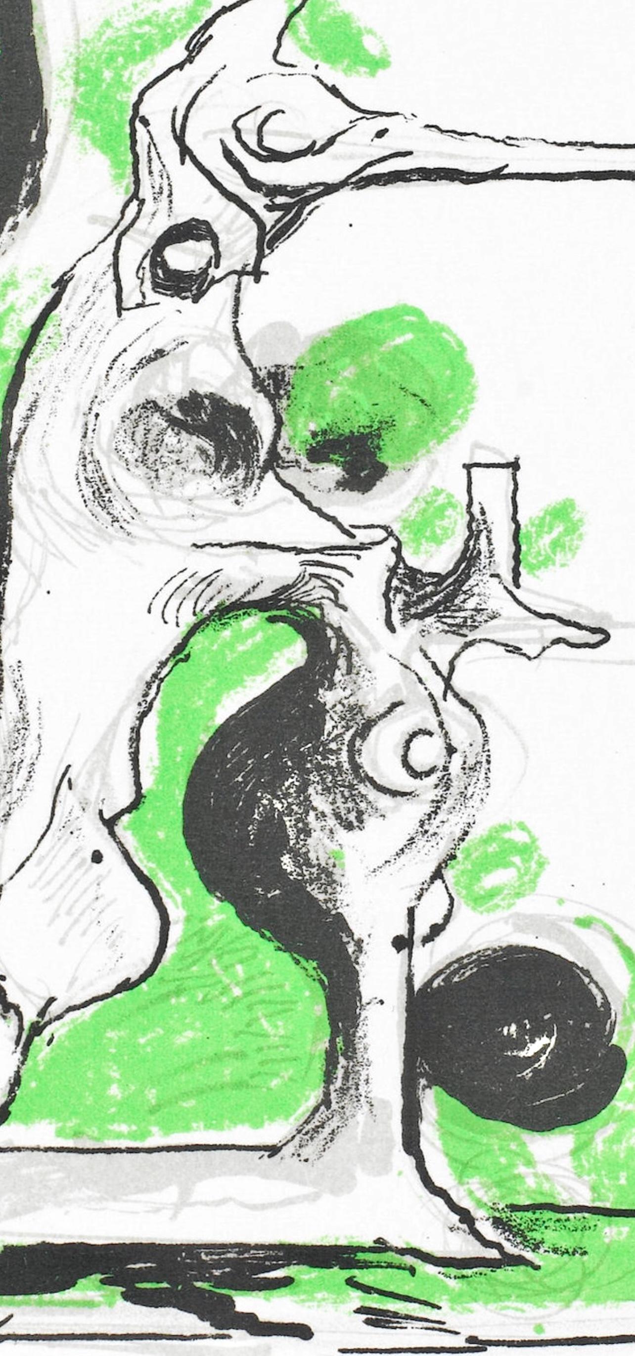 (tariff free*) Hybrid, Souvenirs et Portraits d'Artistes - Print de Graham Sutherland