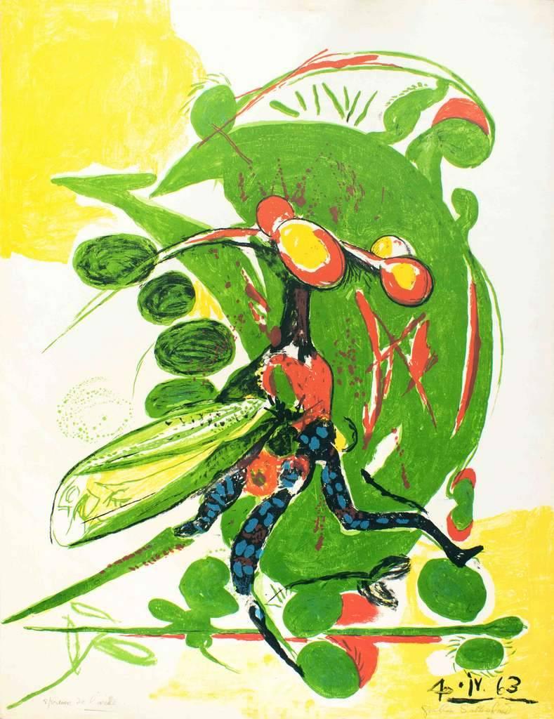 Insect - Lithograph by Graham Sutherland - 1963