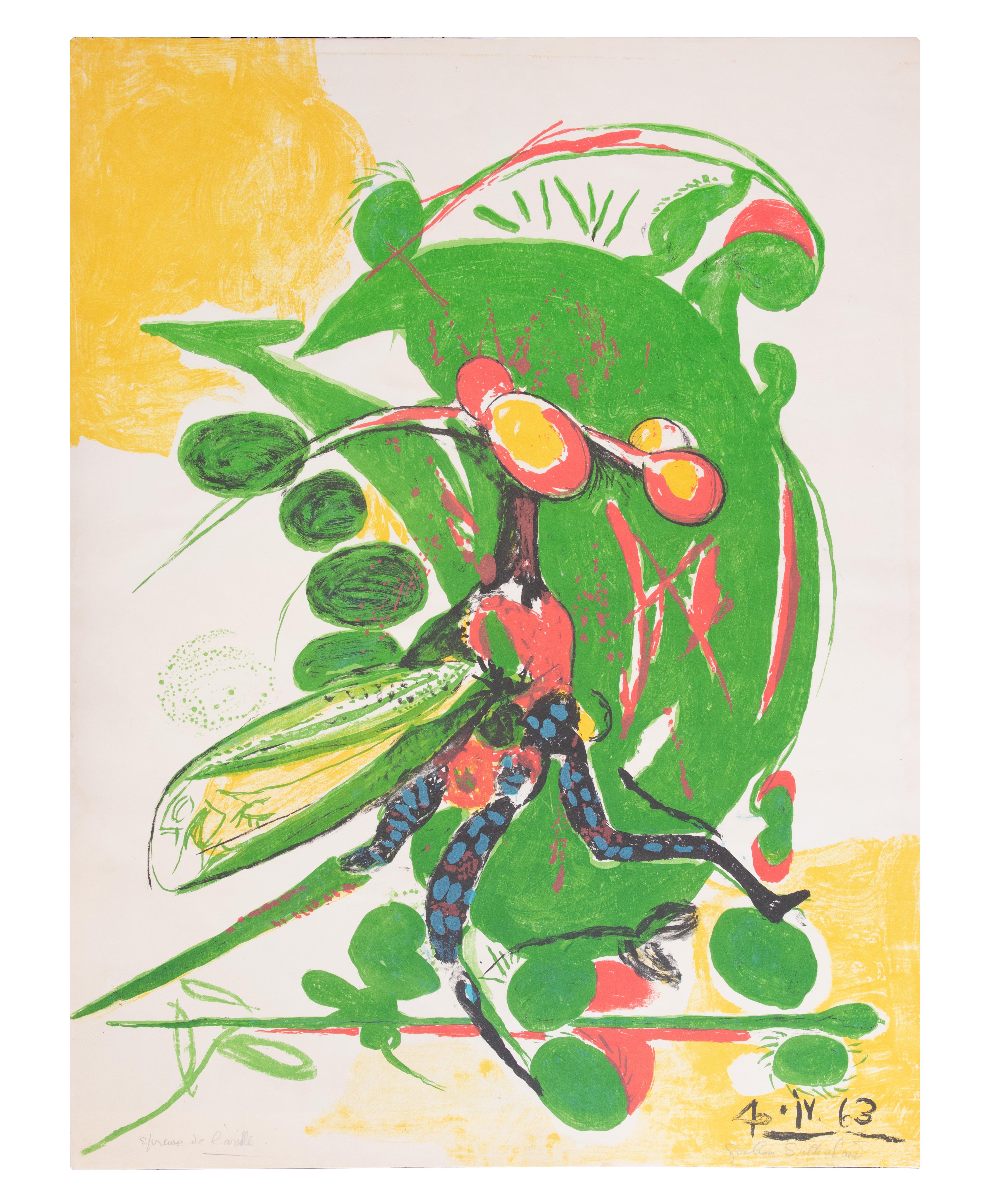 Insect - Lithographie de Graham Sutherland - 1963 en vente 1