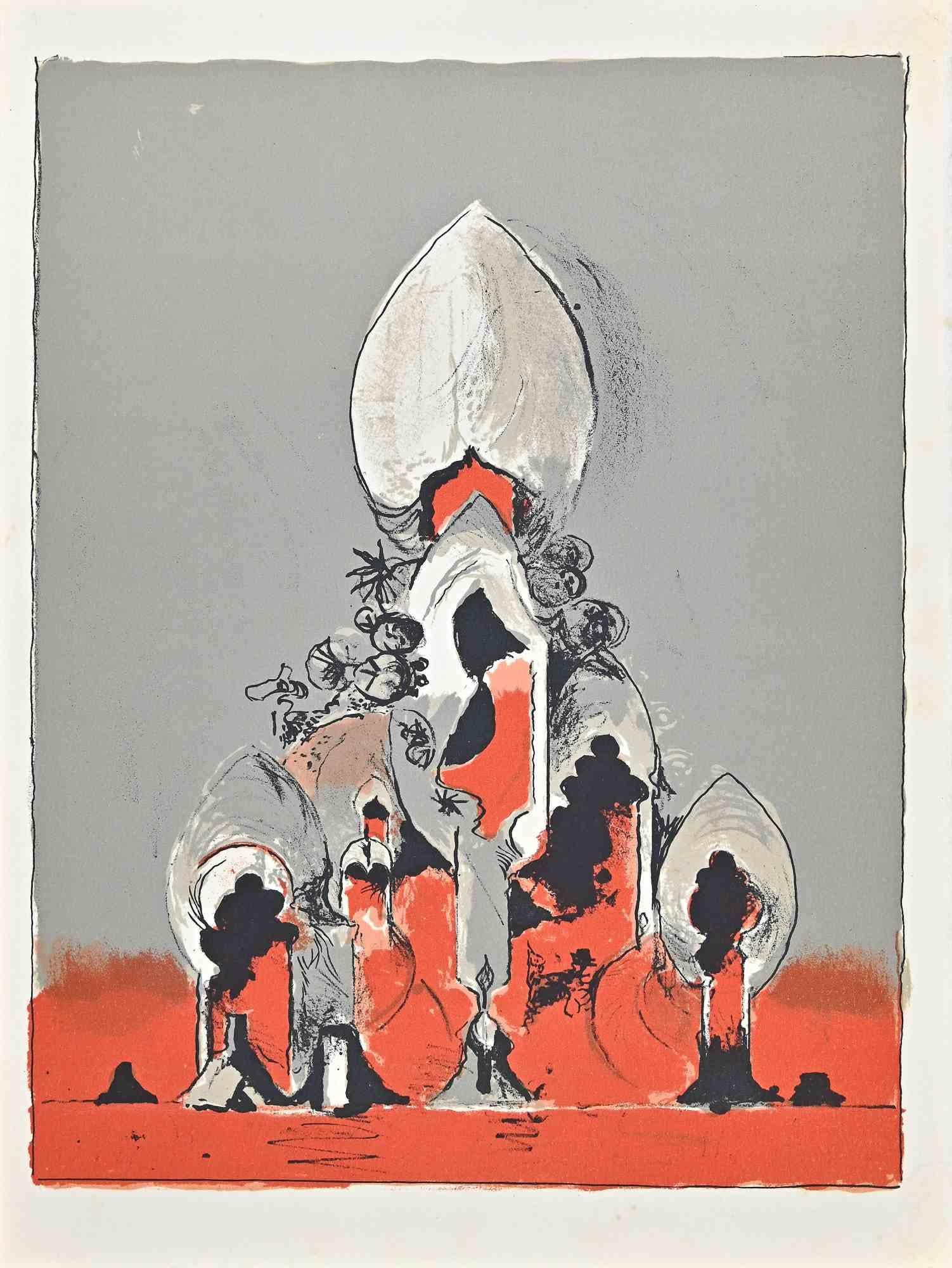 Mosque - Lithograph by Graham Sutherland - 1975