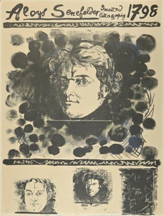 Vintage Portrait - Lithograph by Graham Sutherland - 1972