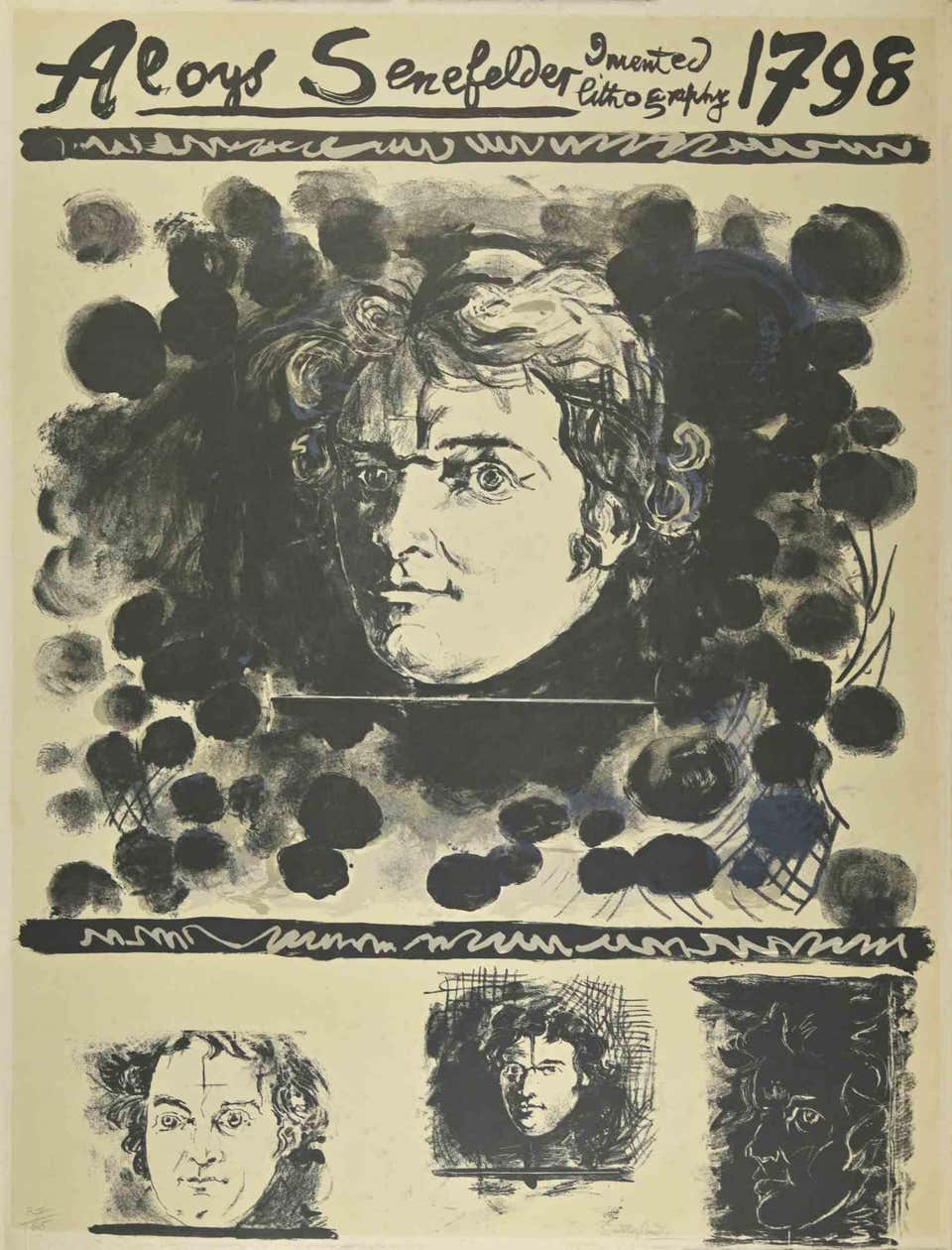 Portrait - Lithograph by Graham Sutherland - 20th Century