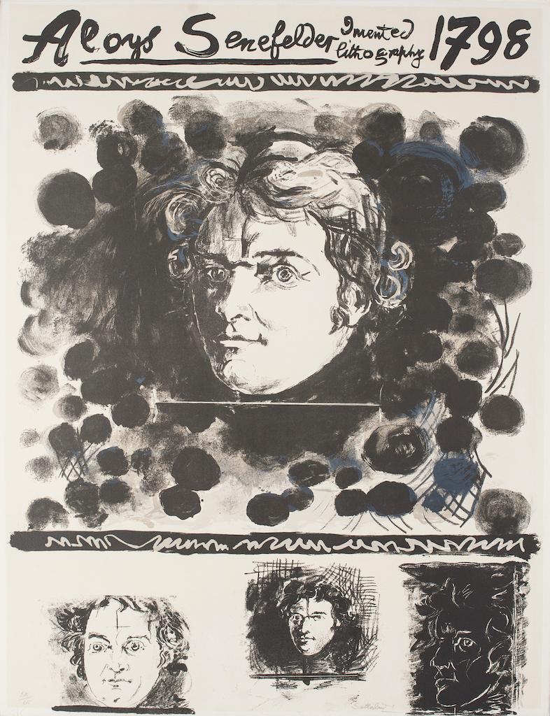 Portrait - Lithographie originale de Graham Sutherland - 1972