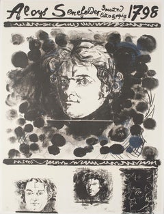 Portrait - Original Lithograph by Graham Sutherland - 1972