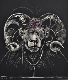 "Testa di ariete, faccia piena" dalla suite "Bestiario e alcune corrispondenze".