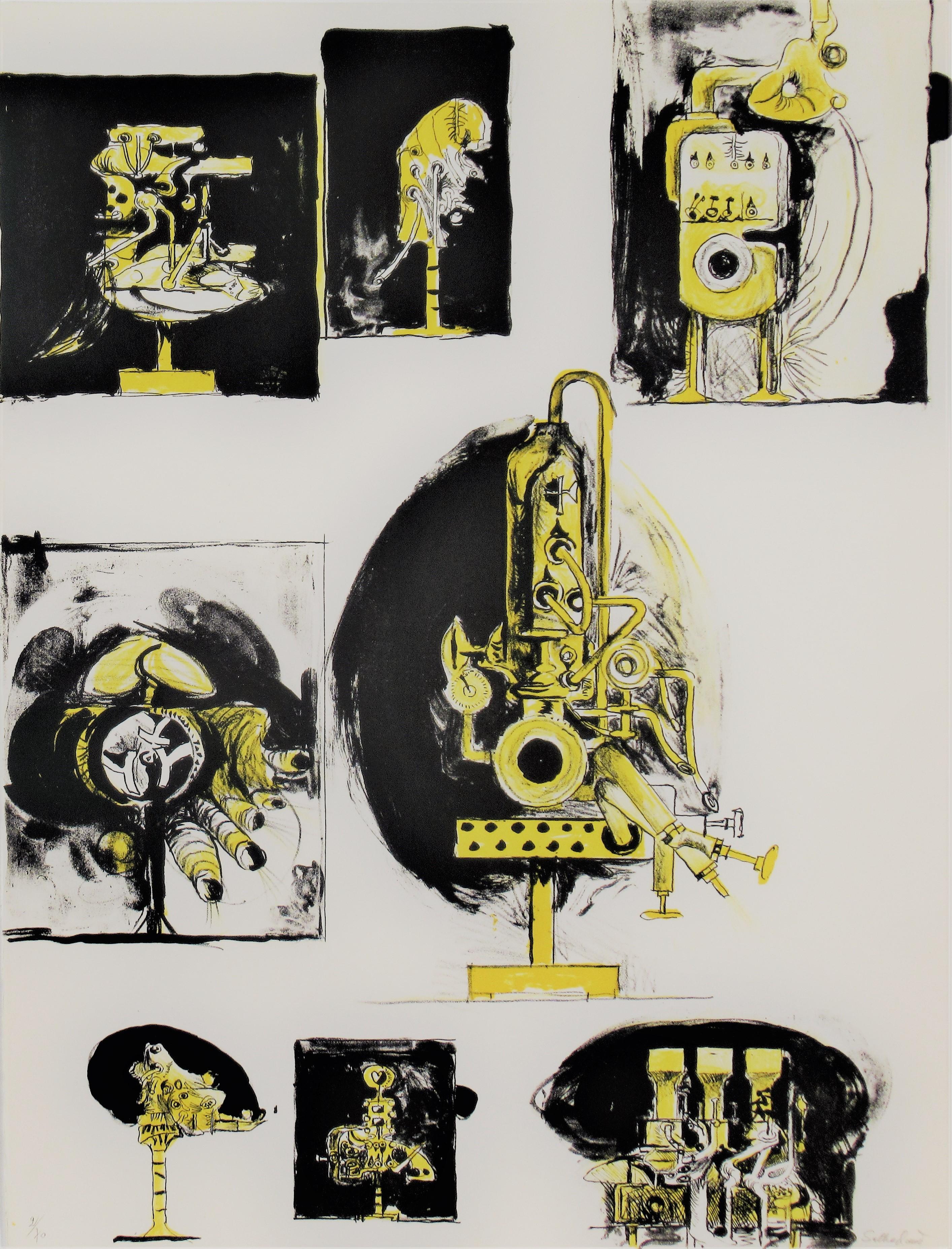 Graham Sutherland Animal Print - "Sheet of Studies" from the suite "Bestiary and some Correspondences" 