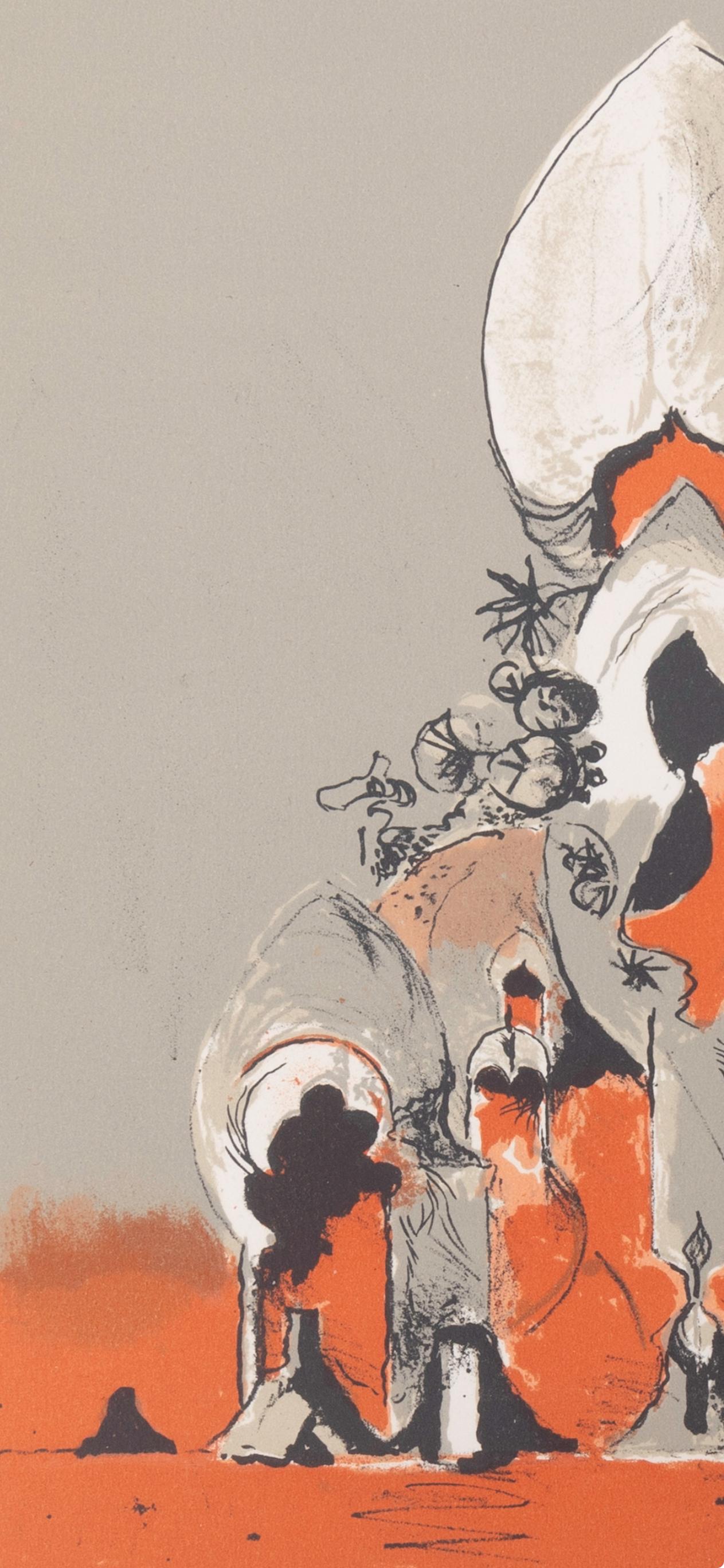 Sutherland, Composition, San Lazzaro et ses Amis, XXe Siècle (after) - Modern Print by Graham Sutherland