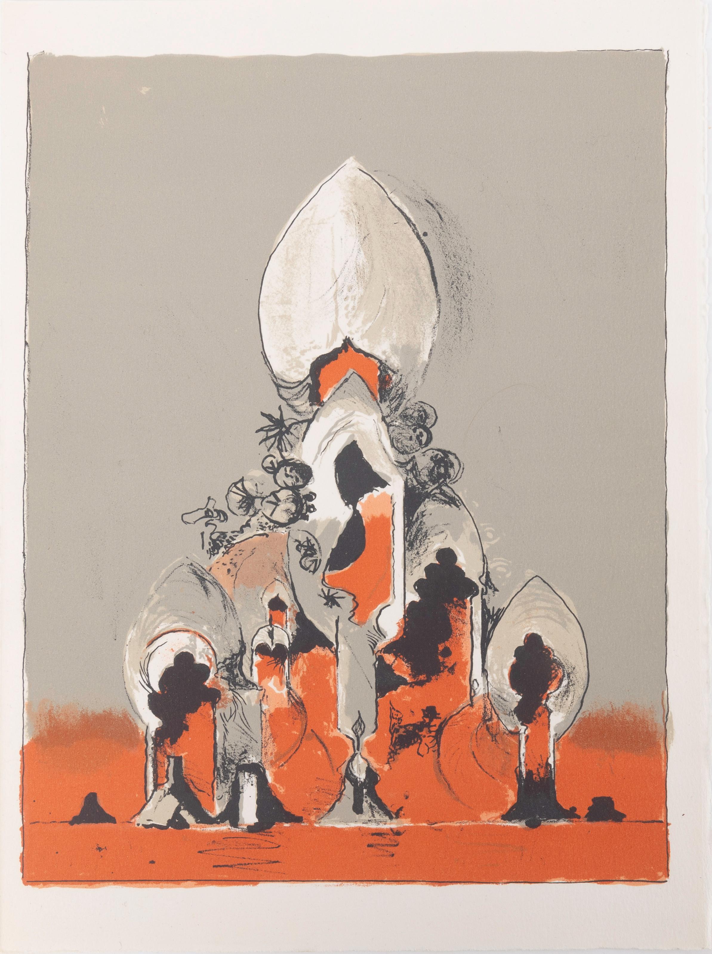 Sutherland, Composition, San Lazzaro et ses Amis, XXe Siècle (after) For Sale 1