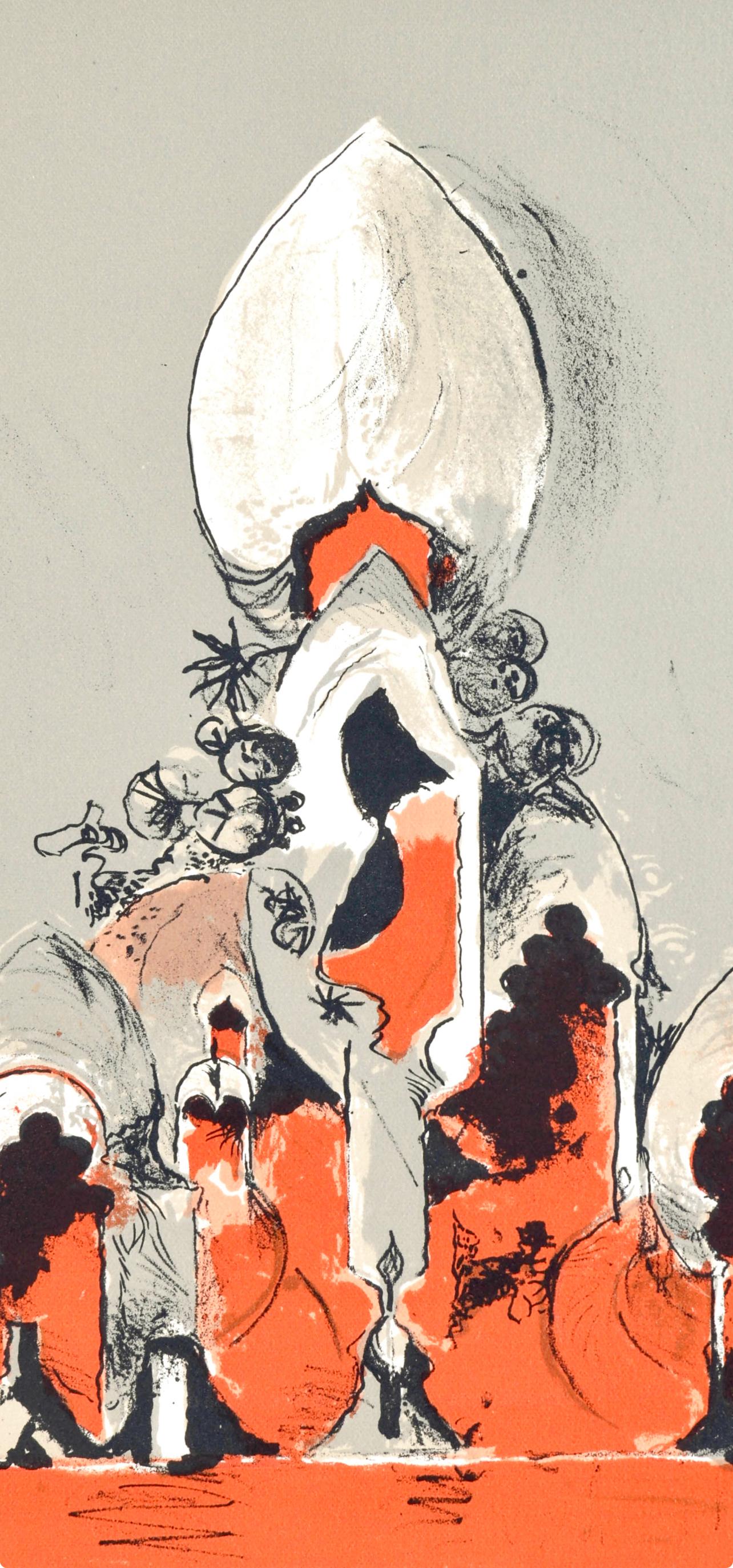 La cathédrale I (Tassi 160), San Lazzaro et ses Amis, XXe siècle - Print de Graham Sutherland