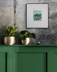 Untitled Composition I in Green (British Modernist, Landscape)