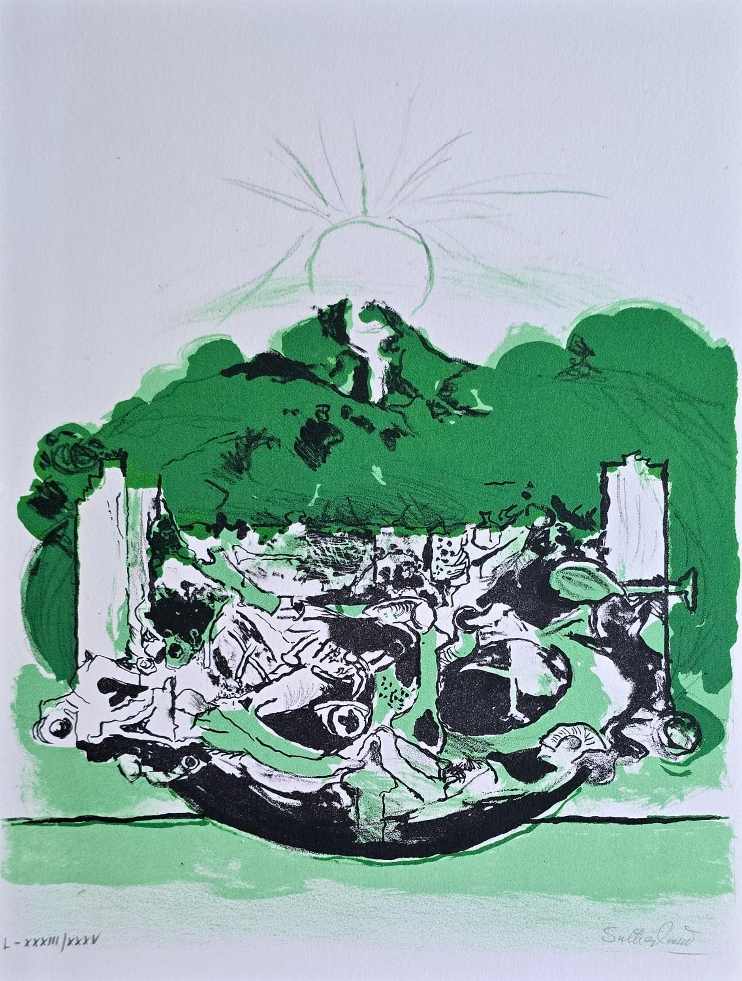 Untitled Composition I in Greene & Greene (Moderniste britannique, paysage)