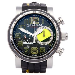 Used Graham Trackmaster 2BRYO.B05A.K66N Men Stainless Steel Braun GP Year One