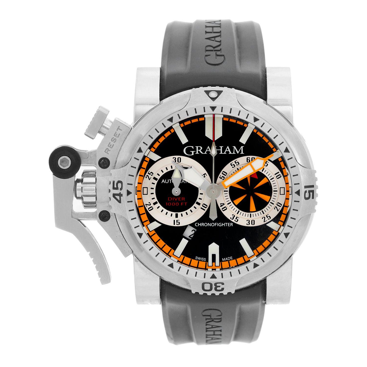 Graham Turbo Diver Chronograph Stainless Steel Men
s Watch 2OVES.B15A