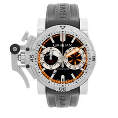 Used Graham Turbo Diver Chronograph Stainless Steel Men's Watch 2OVES.B15A