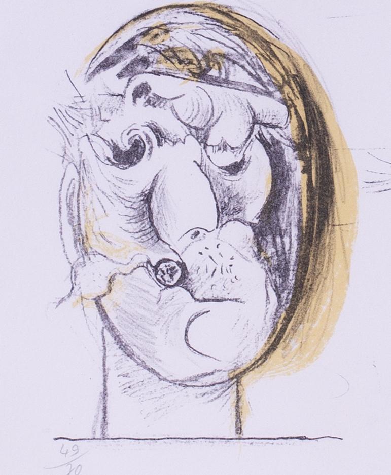 Graham Vivian Sutherland (British, 1903 – 1980)
‘Sheet of studies, heads’
Coloured lithograph 
Limited Edition 49/70
Signed ‘Sutherland’ (lower right)
25.1/2 x 19.1/4 in. (64.5 x 49 cm.)
