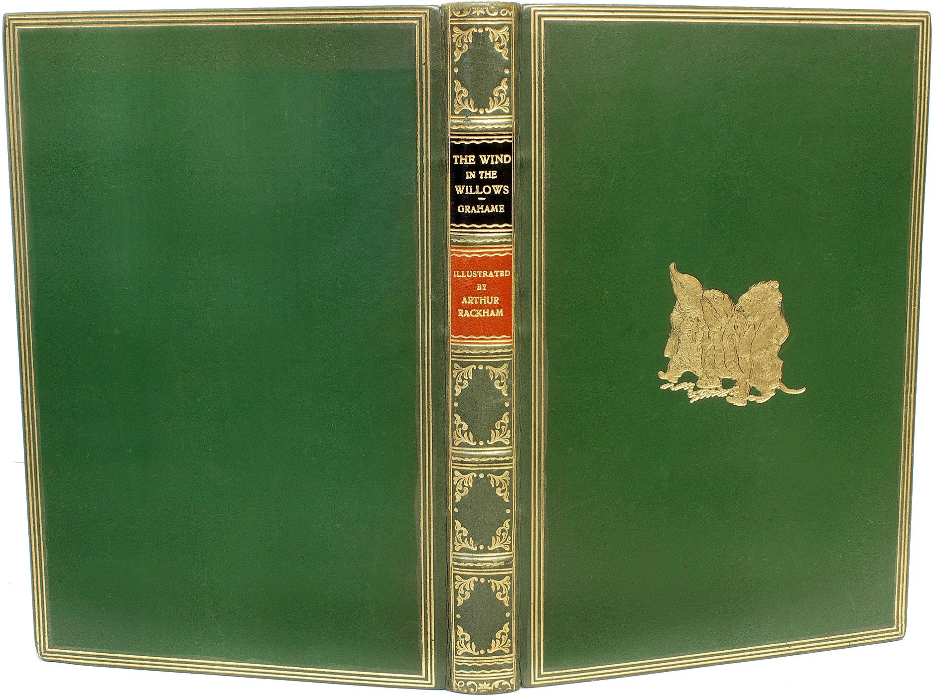 AUTHOR: GRAHAME, Kenneth. 

TITLE: The Wind In The Willows.

PUBLISHER: London: Methuen & Co. Ltd., 1956.

DESCRIPTION: 1 vol., 9-3/16