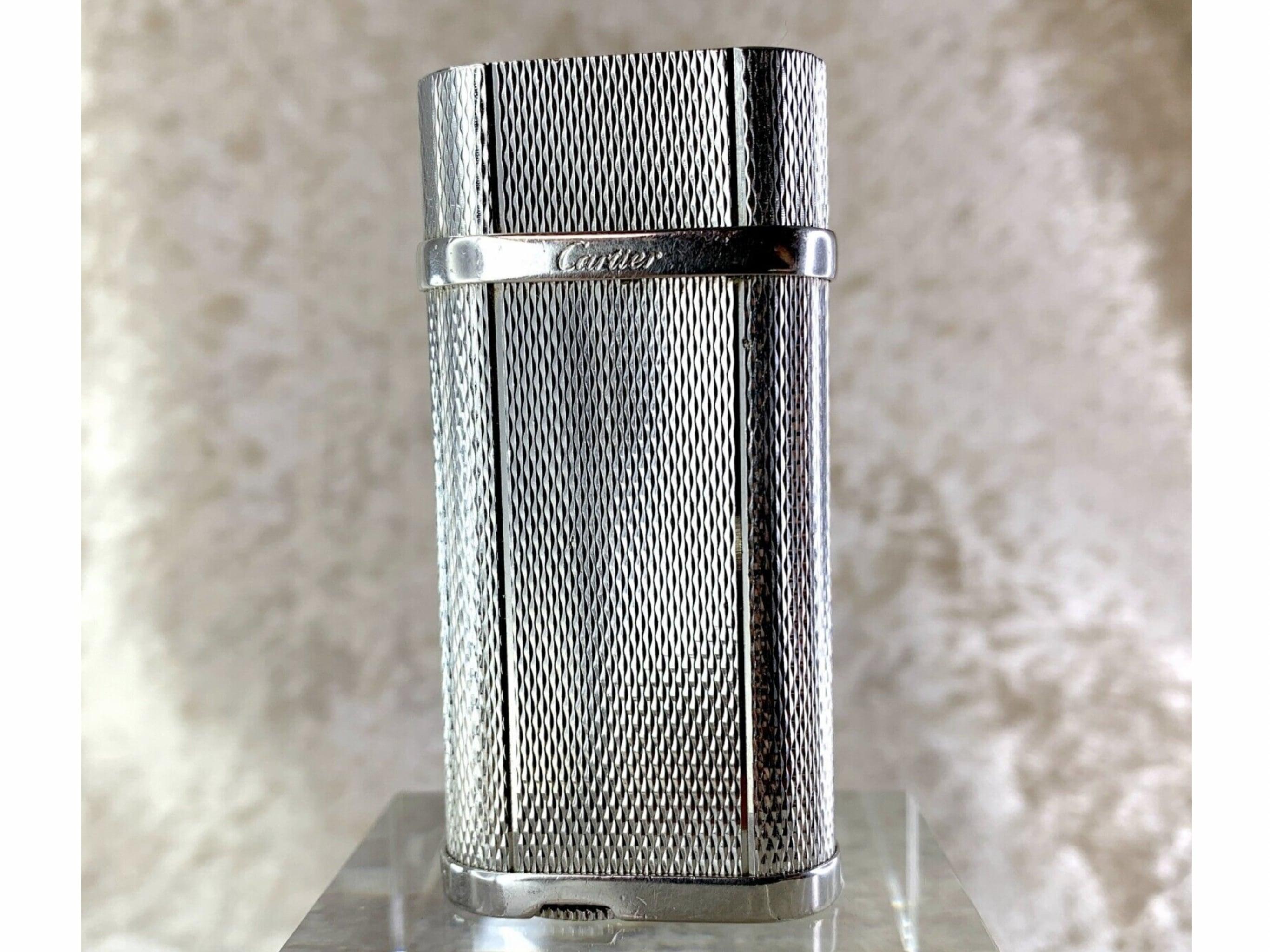 encendedor cartier plata