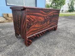 Grain Painted Blanket Chest American