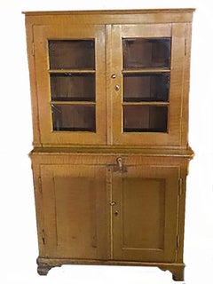 Grain Painted Eastern European Cupboard