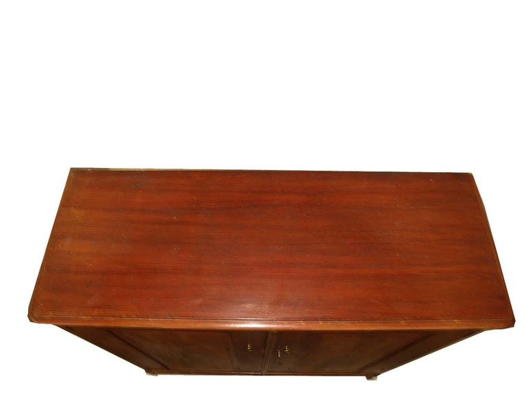 Grain Painted Two Door Cupboard For Sale at 1stDibs