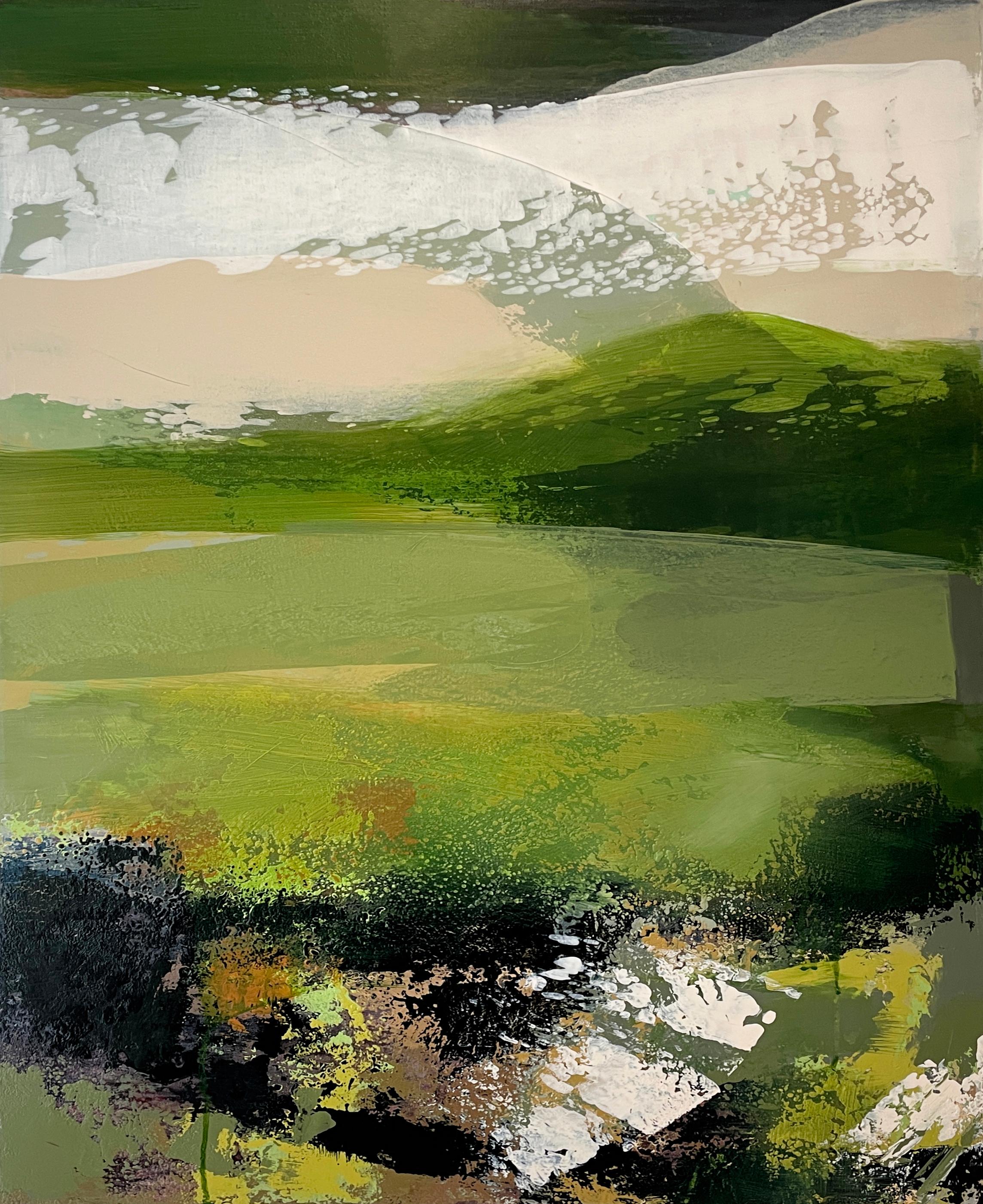 Grainne Dowling Abstract Painting - Springtime Plains