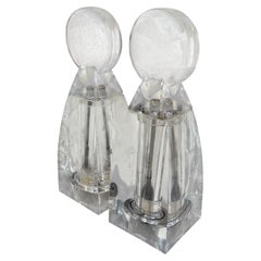 Macina sale e pepe in lucite Grainware Wayne Husted Mid-Century Modern