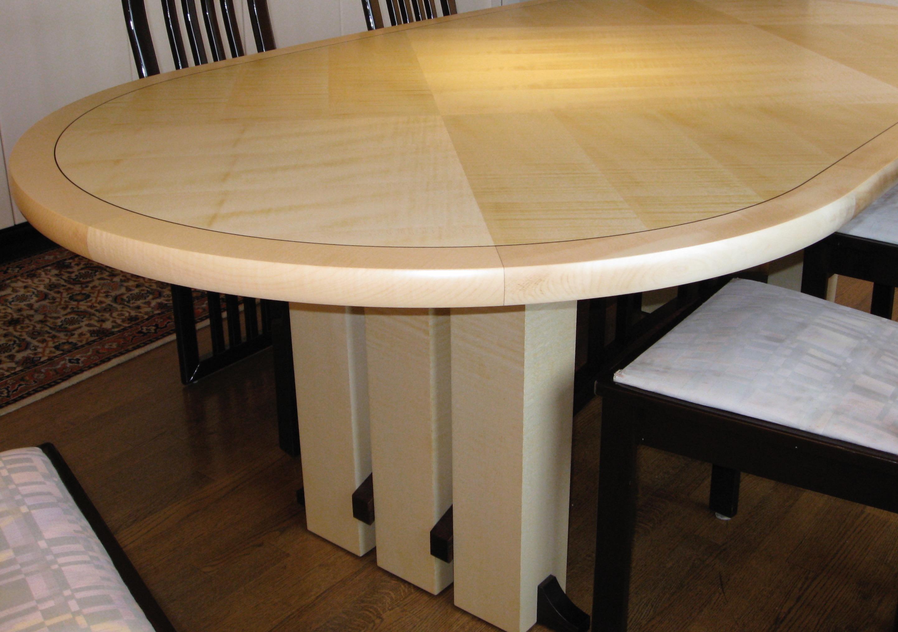 Contemporary Gramercy Tavern Dining or Desk Table, Hand crafted and Designed by Gregg Lipton For Sale