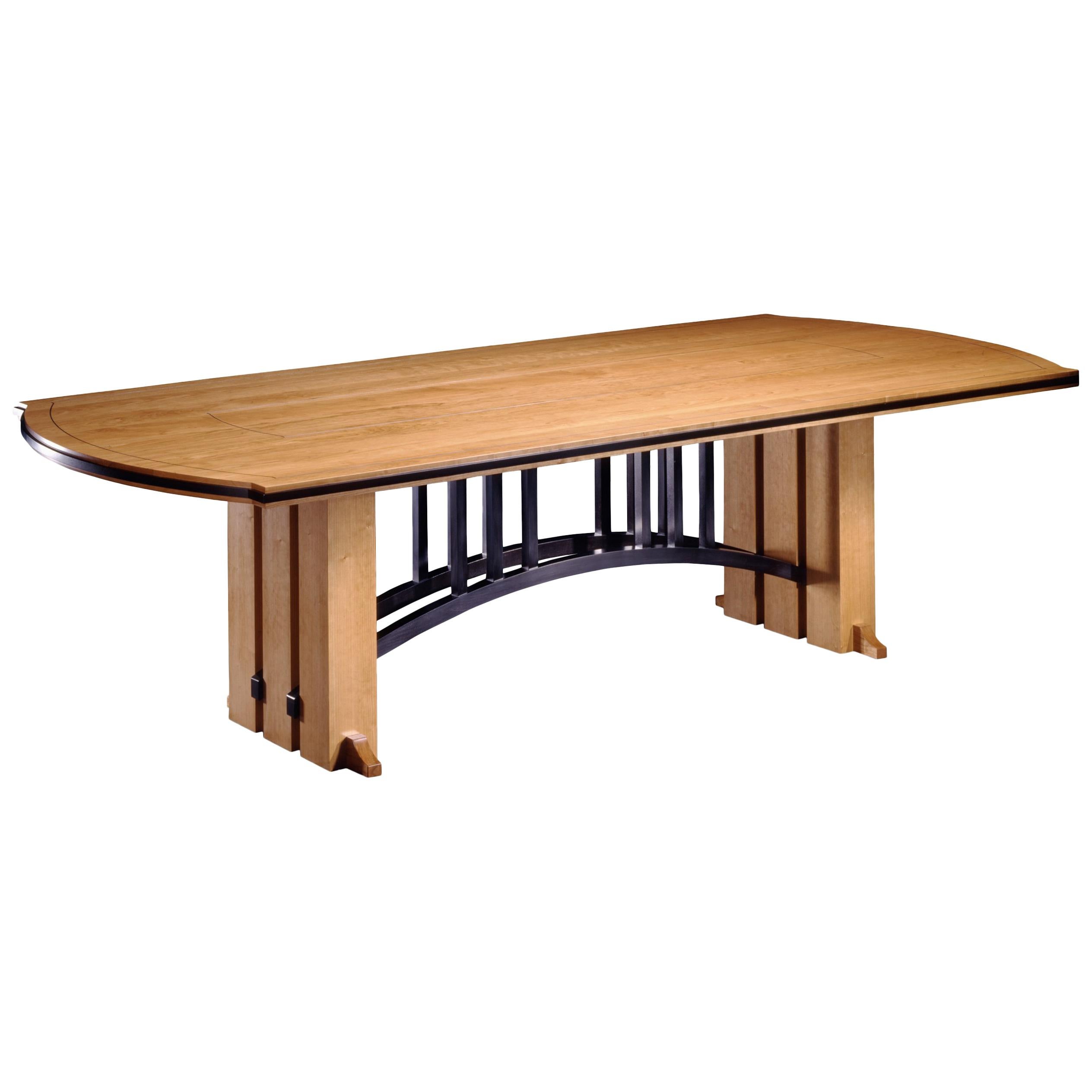 Gramercy Tavern Dining or Desk Table, Hand crafted and Designed by Gregg Lipton For Sale