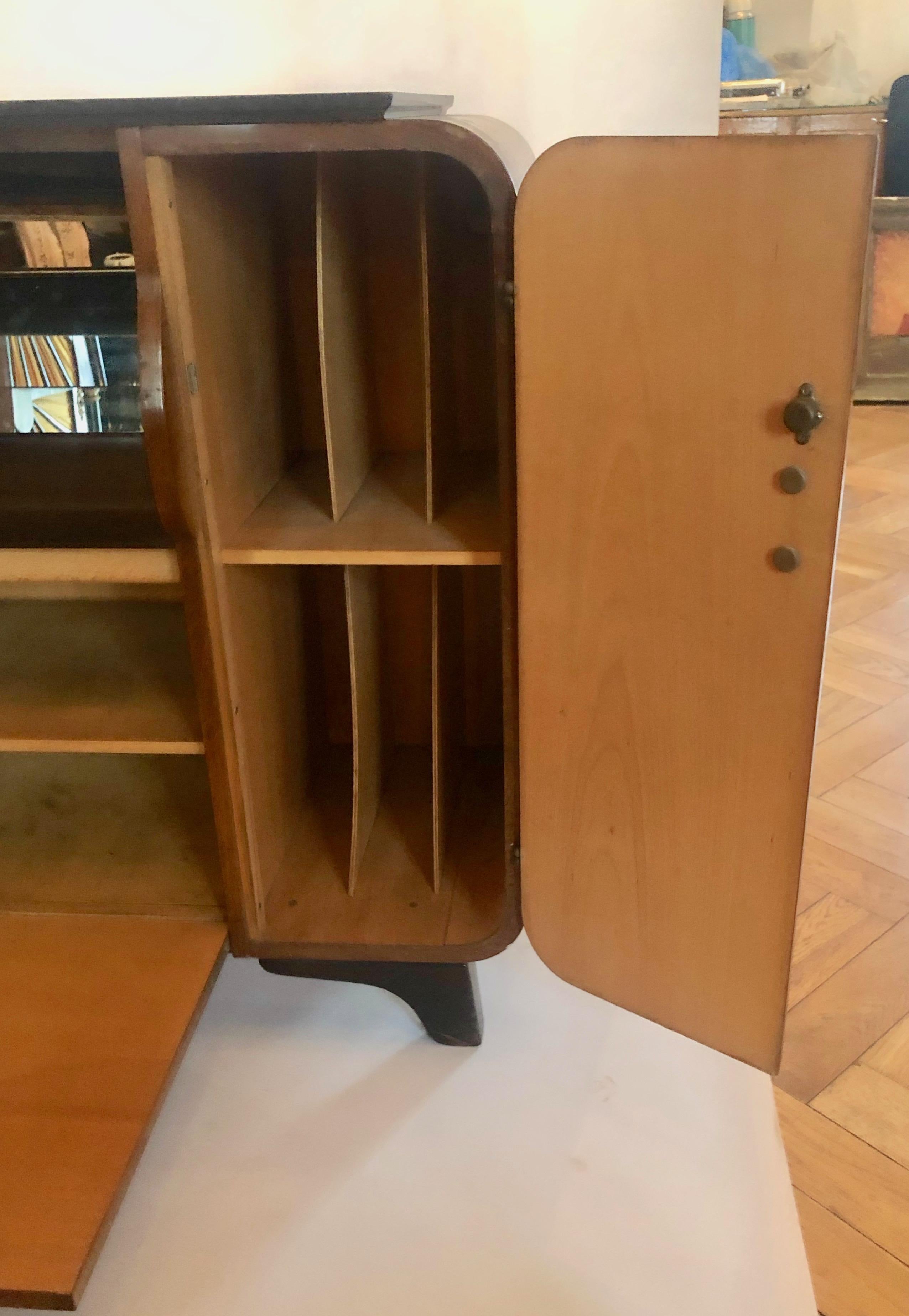 20th Century Gramophone Cabinet designed by Jindrich Halabala 1930's